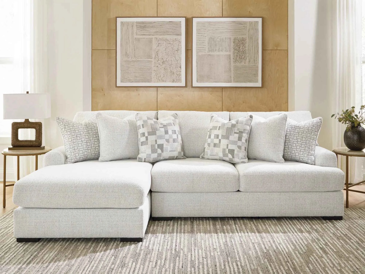 Misty-Lakes Chalk 2-Piece LAF Sectional by Ashley at Eve Furniture