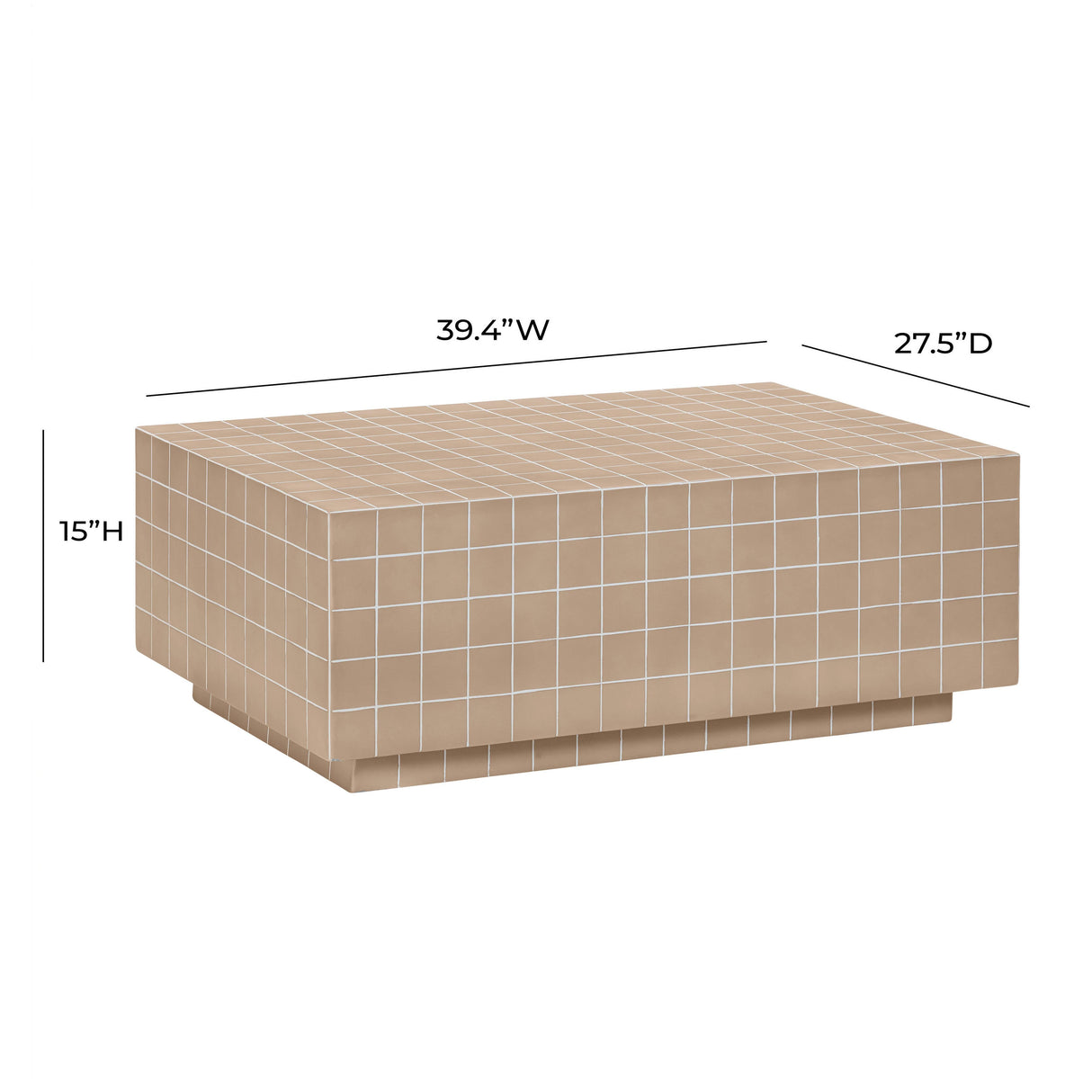 Mixie Tile Indoor / Outdoor Coffee Table by TOV Furniture at Eve Furniture