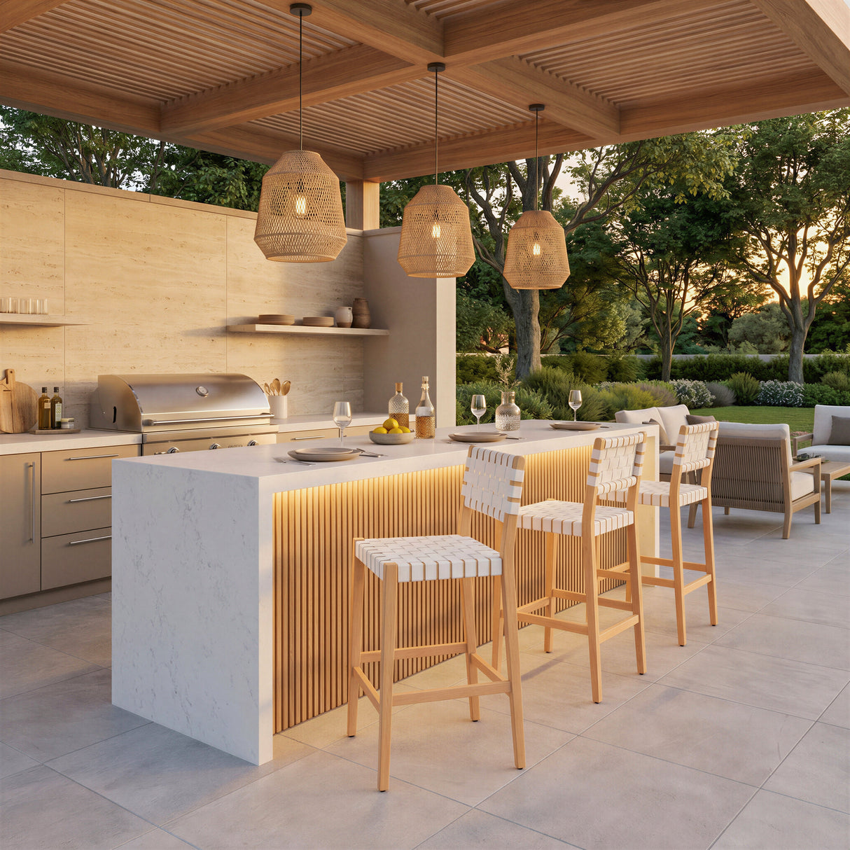 Mizuya White Barstool by Zuomod at Eve Furniture