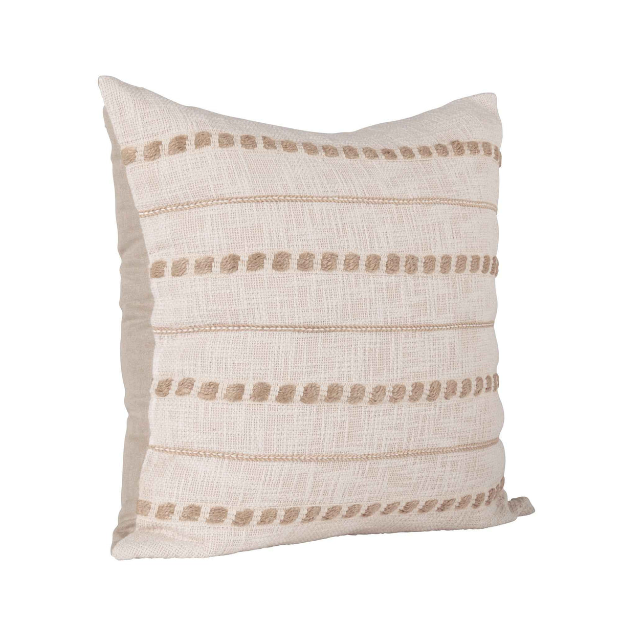 ML Lago Ivory/Natural 22x22 Throw Pillow (Set of 2) by Classic Home at Eve Furniture
