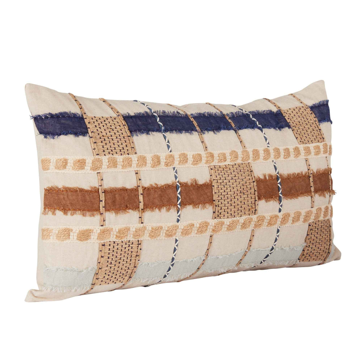 ML Stratton Blue Multi Multiple Sizes Throw Pillow (Set of 2) by Classic Home at Eve Furniture
