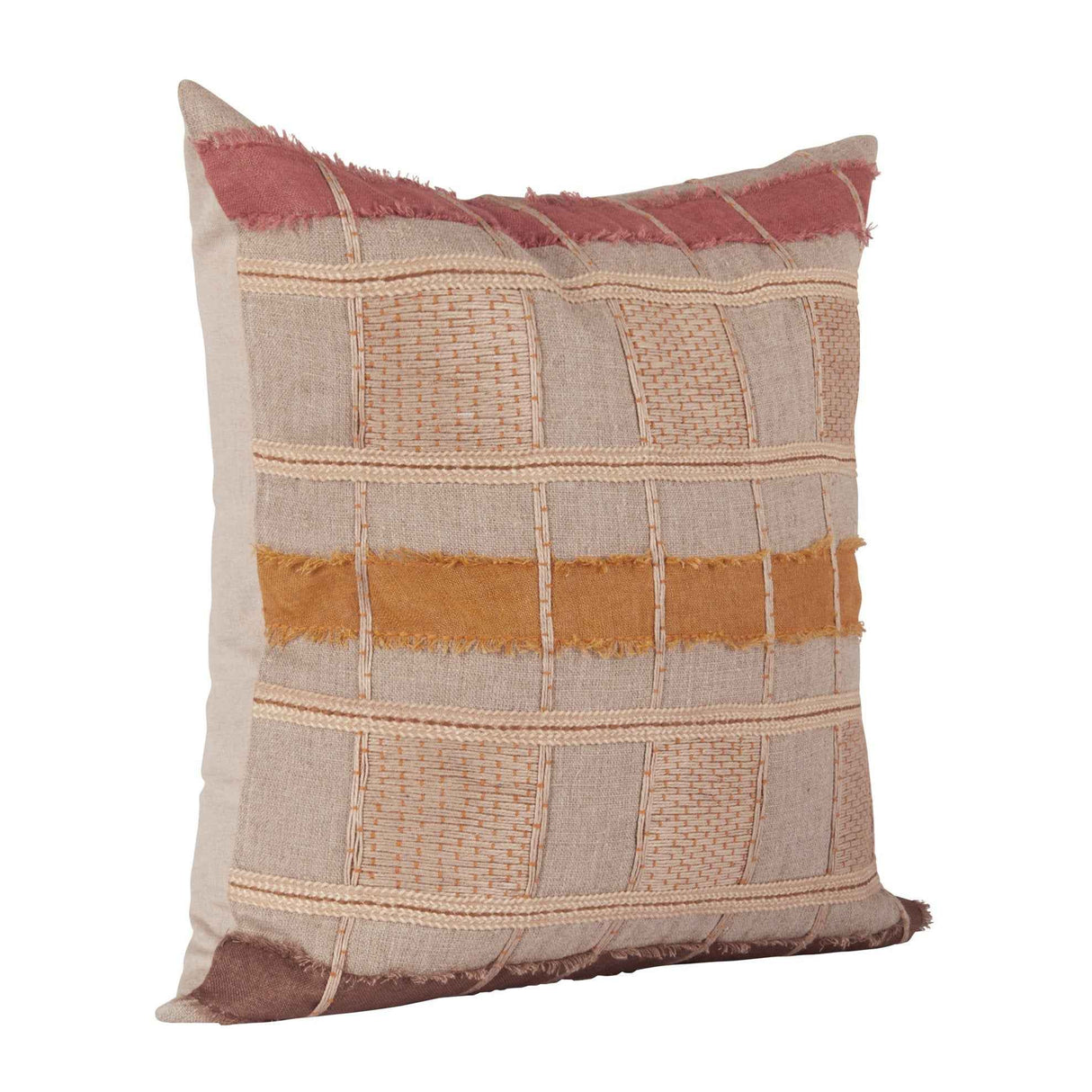 ML Stratton Natural/Clay Multi Multiple Sizes Throw Pillow (Set of 2) by Classic Home at Eve Furniture