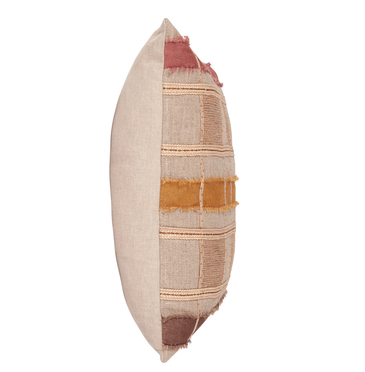 ML Stratton Natural/Clay Multi Multiple Sizes Throw Pillow (Set of 2) by Classic Home at Eve Furniture