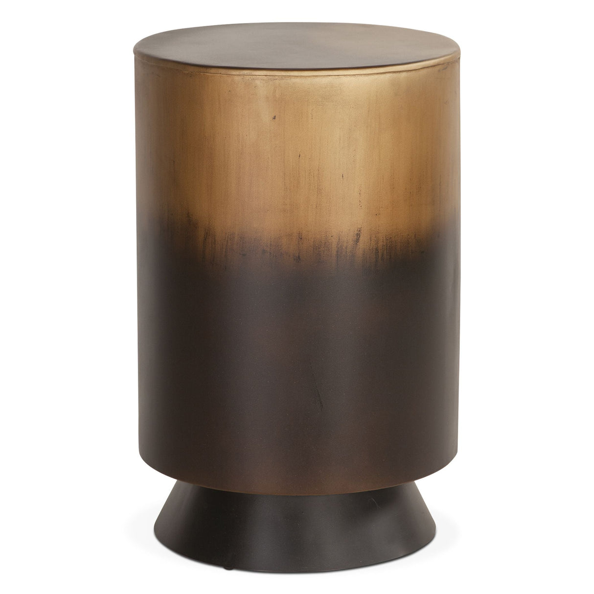 Moab 15" Side Table in Oxidized Brass by Home Trends & Design at Eve Furniture