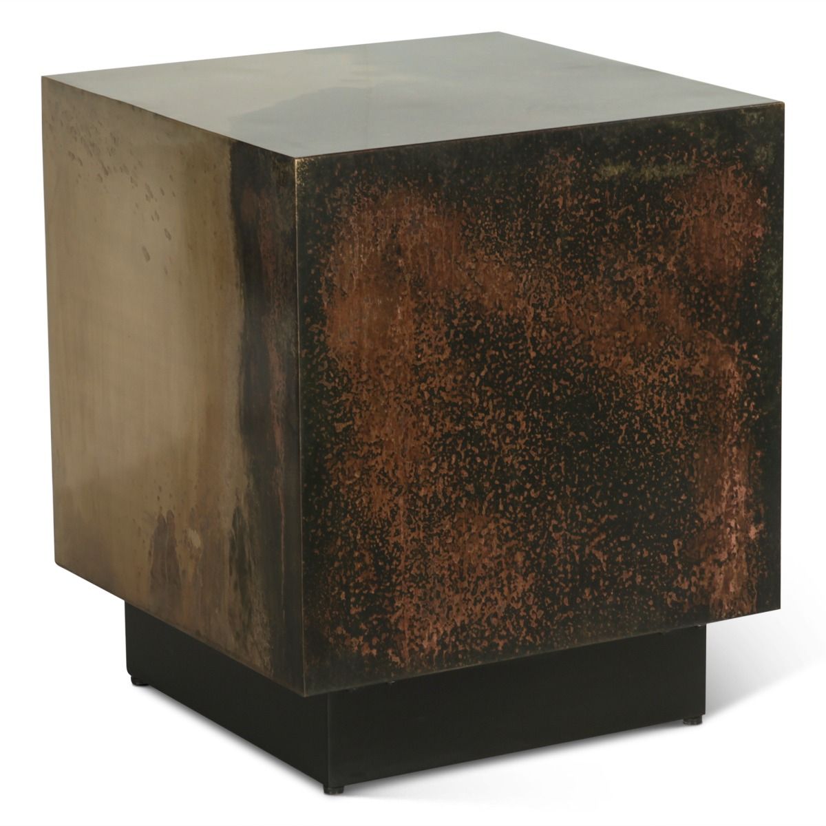 Moab 20" Side Table in Oxidized Copper by Home Trends & Design at Eve Furniture