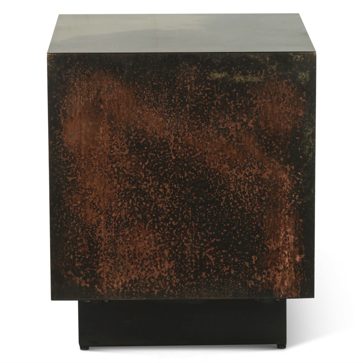 Moab 20" Side Table in Oxidized Copper by Home Trends & Design at Eve Furniture