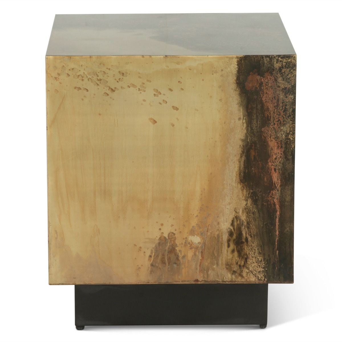 Moab 20" Side Table in Oxidized Copper by Home Trends & Design at Eve Furniture