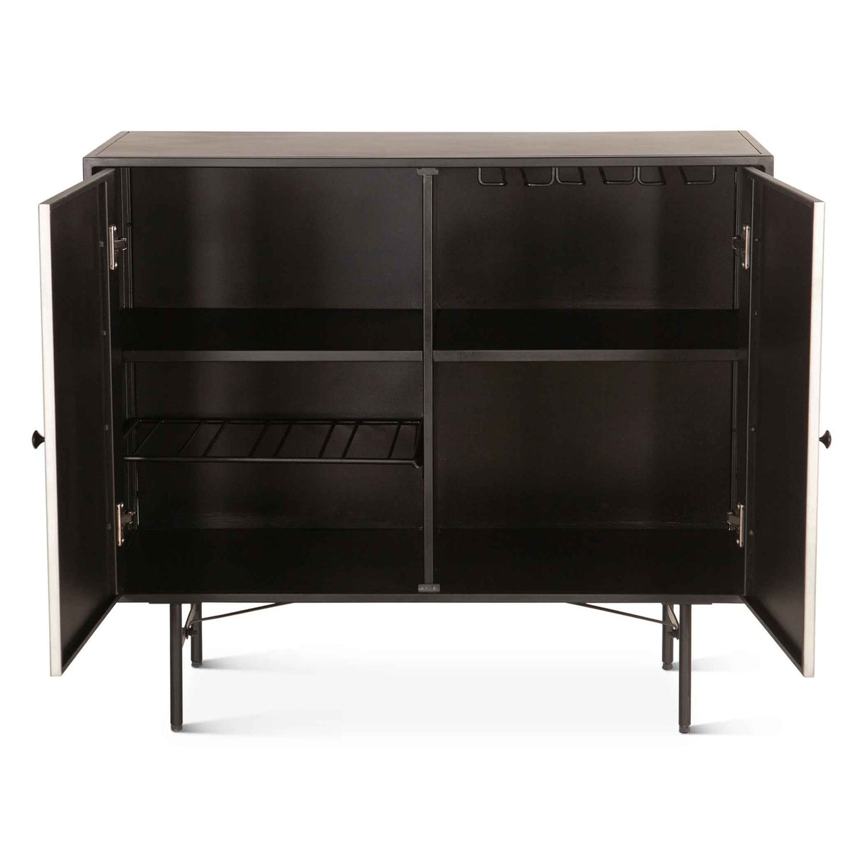 Moab 39" Bar Cabinet in Oxidized Black by Home Trends & Design at Eve Furniture