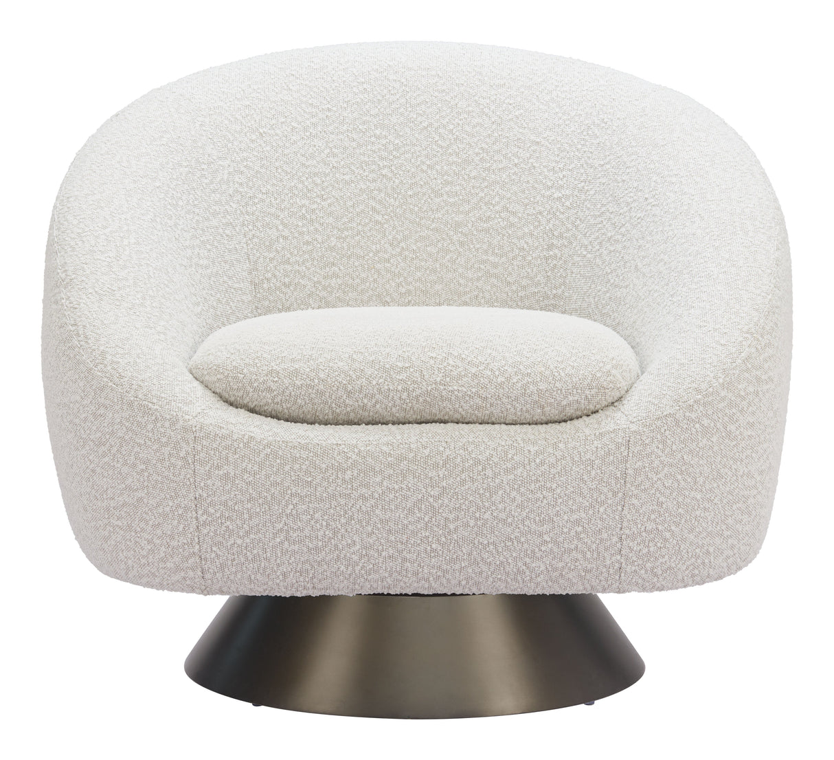 Modan Misty Gray Swivel Chair by Zuomod at Eve Furniture