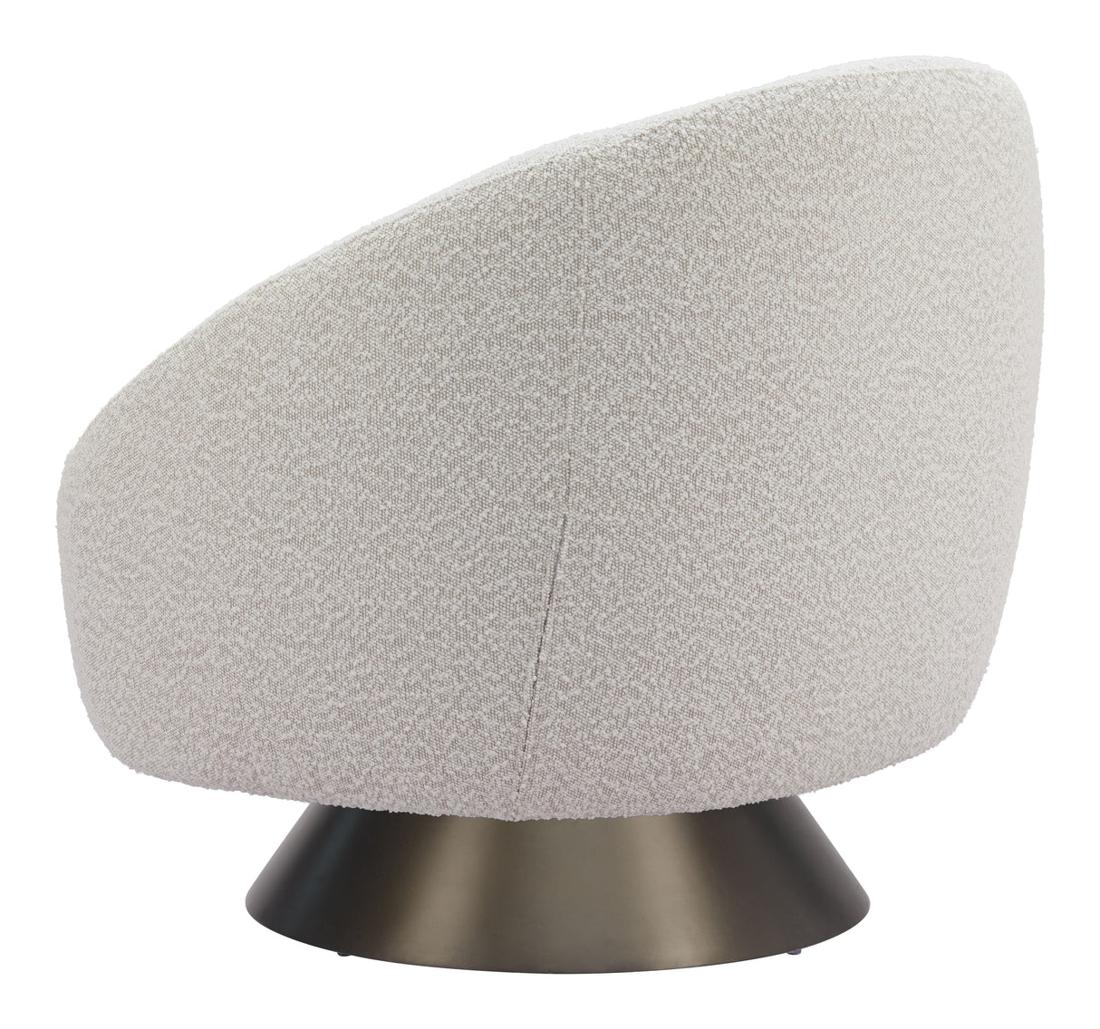 Modan Misty Gray Swivel Chair by Zuomod at Eve Furniture