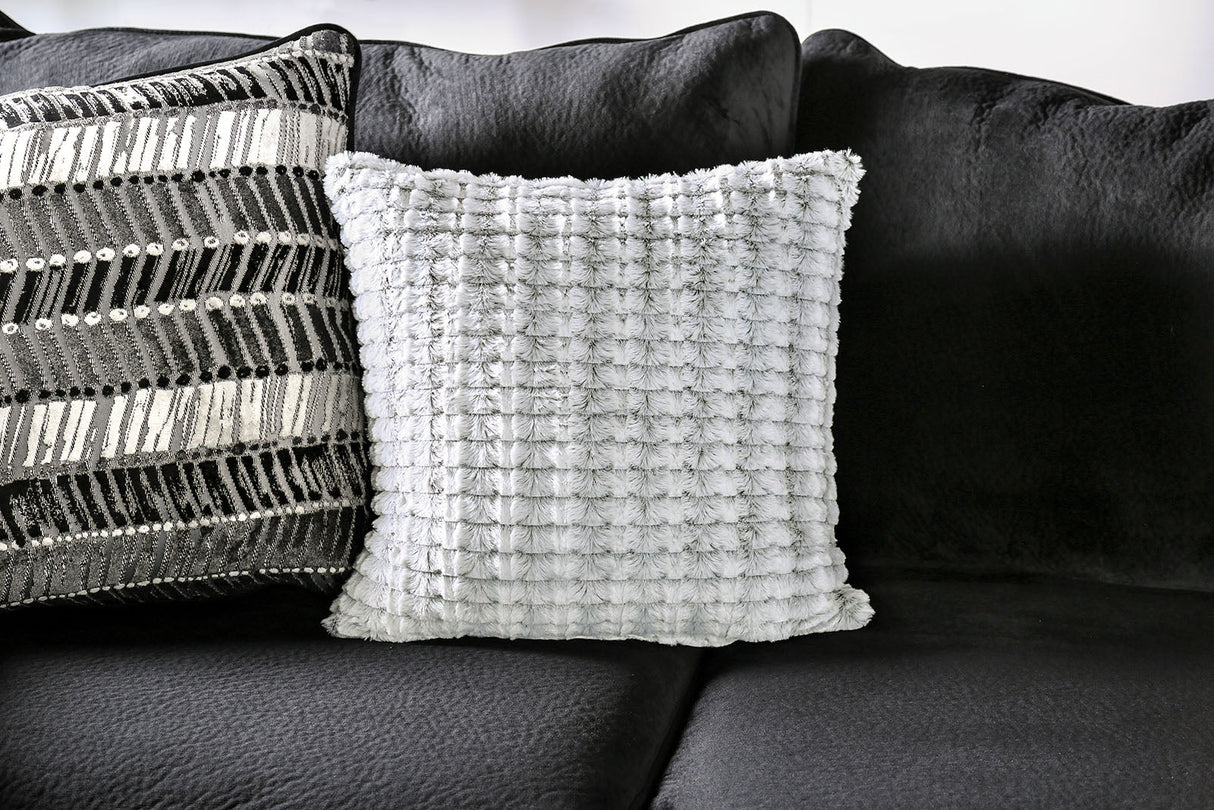 Modbury Black Sectional by Furniture of America at Eve Furniture