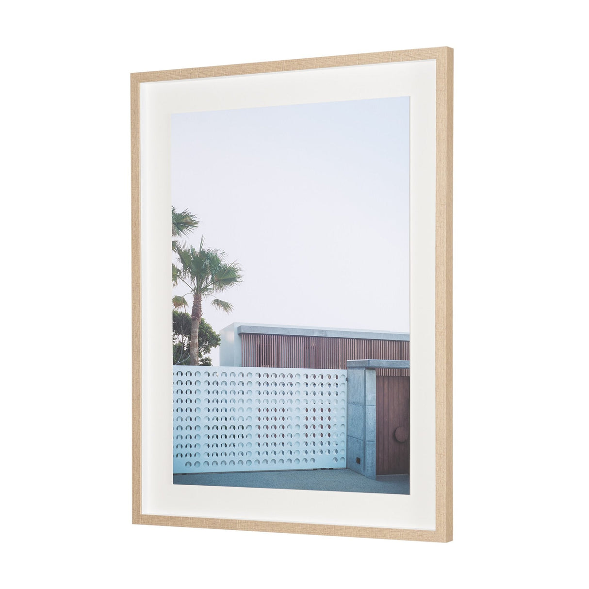 Modern Oasis View by Shot By Clint Framed Photo Print Matted Under Glass by Mercana at Eve Furniture