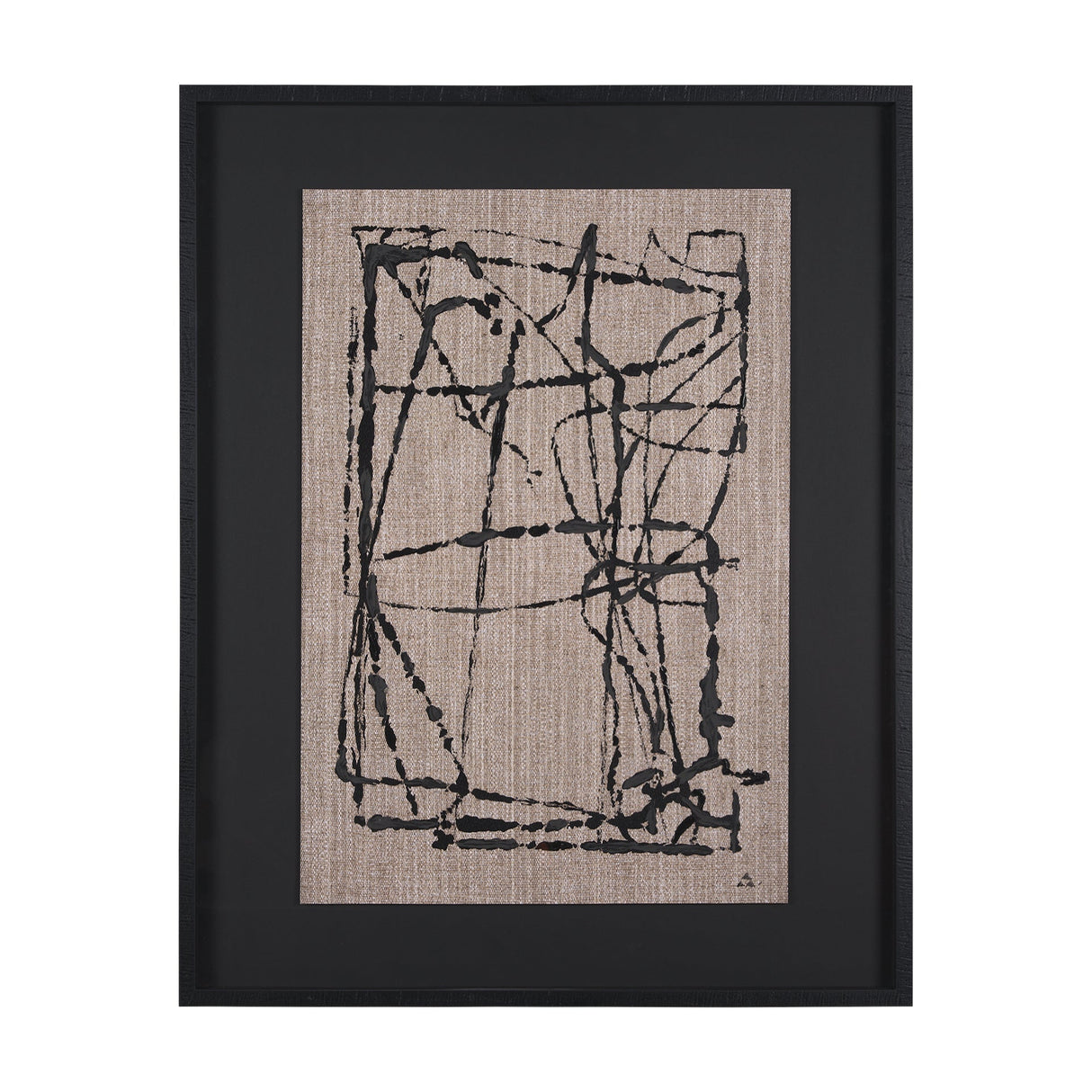 Modern Work 1 by Mercana Studio a Hand Embellished Textured Framed Art Print Matted under Glass by Mercana at Eve Furniture