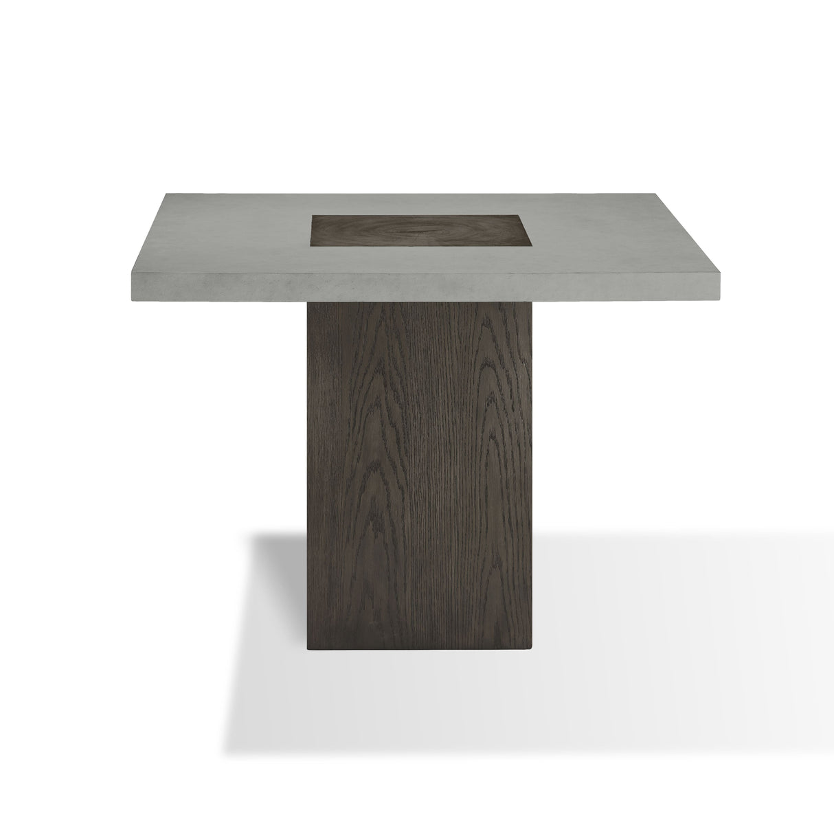 Modesto Concrete Top Wood Base Dining Table in Natural Concrete and French Roast by Modus Furniture at Eve Furniture