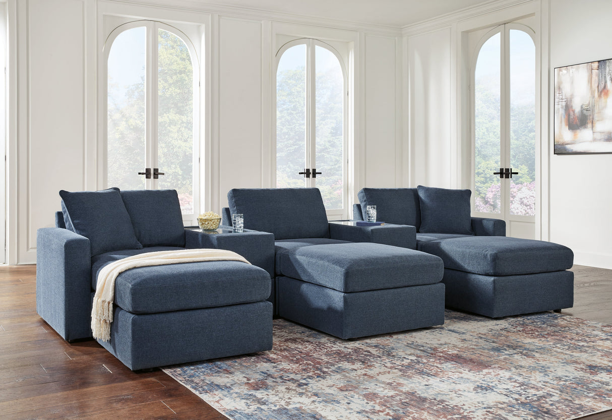 Modmax Ink 5-Piece Sectional with Ottoman by Ashley at Eve Furniture