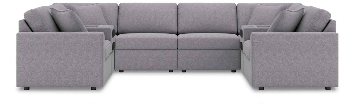 Modmax Granite 8-Piece Sectional by Ashley at Eve Furniture