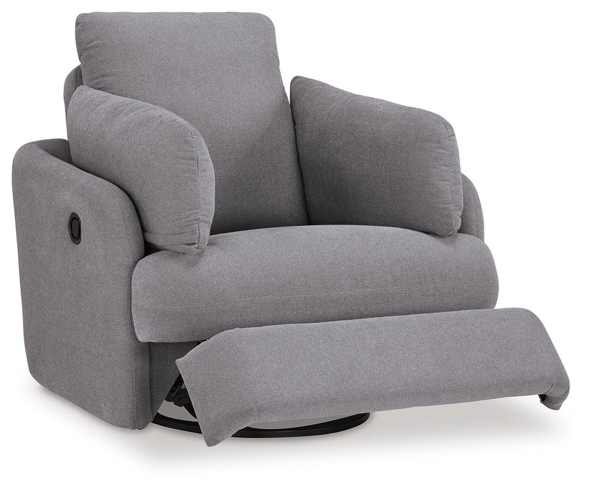 Modmax Granite Swivel Glider Chair by Ashley at Eve Furniture