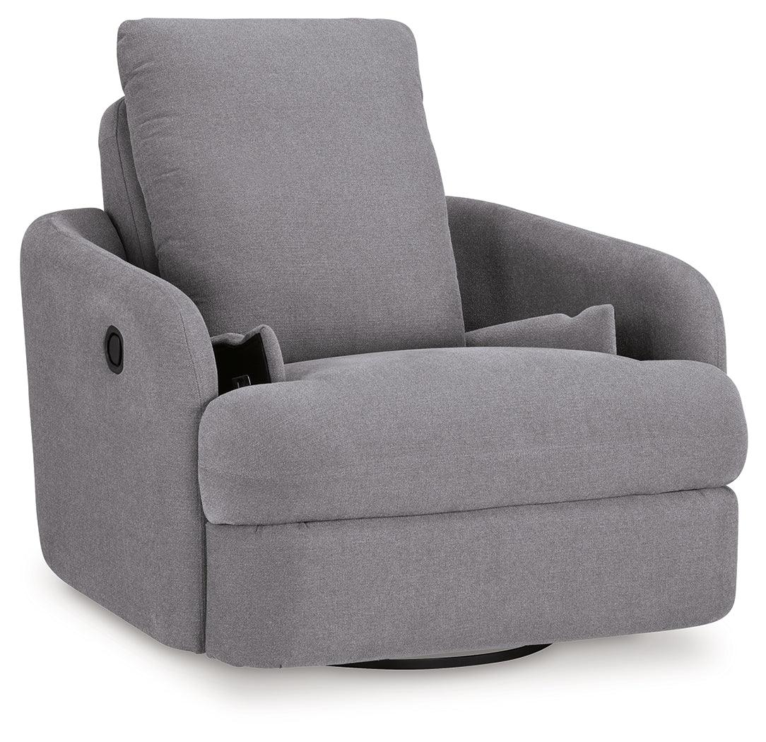 Modmax Granite Swivel Glider Chair by Ashley at Eve Furniture