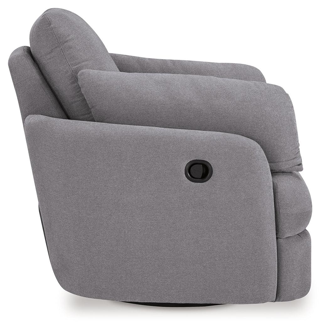 Modmax Granite Swivel Glider Chair by Ashley at Eve Furniture