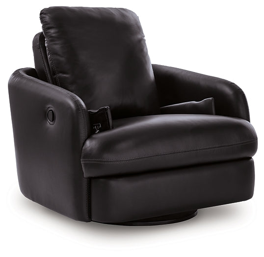 ModMax II Black Swivel Glider Recliner by Ashley at Eve Furniture