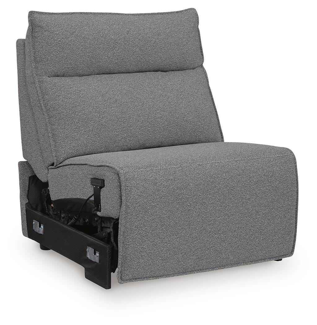 Modmax II Salt and Pepper Salt and Pepper 8-Piece Power Reclining Sectional with Console by Ashley at Eve Furniture