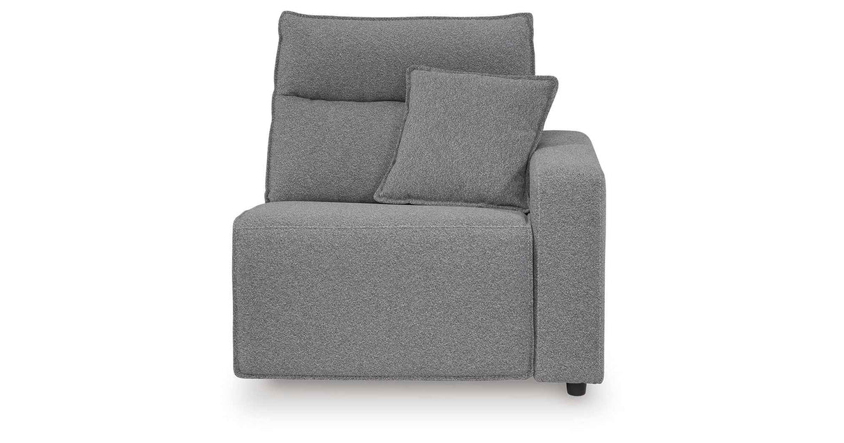 Modmax II Salt and Pepper Salt and Pepper 8-Piece Power Reclining Sectional with Console by Ashley at Eve Furniture