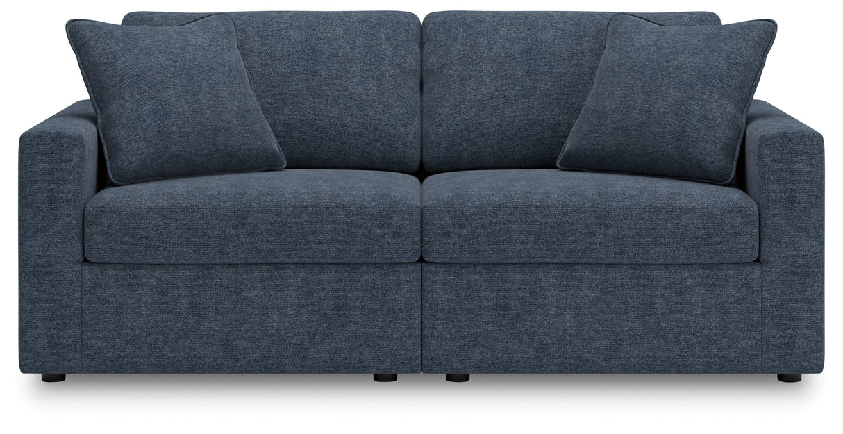 Modmax Ink 2-Piece Modular Next-Gen Nuvella™ Performance Fabric Loveseat by Ashley at Eve Furniture