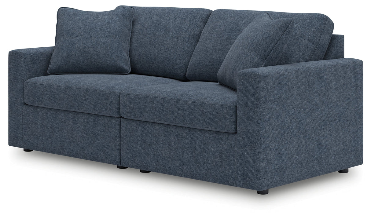 Modmax Ink 2-Piece Modular Next-Gen Nuvella™ Performance Fabric Loveseat by Ashley at Eve Furniture