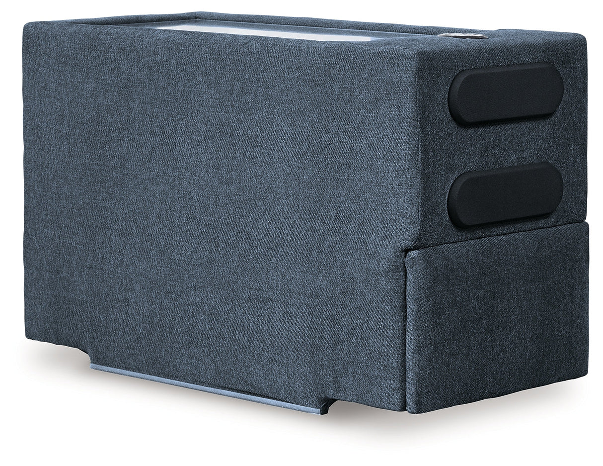 Modmax Ink 3-Piece Sectional and 2 Ottomans by Ashley at Eve Furniture