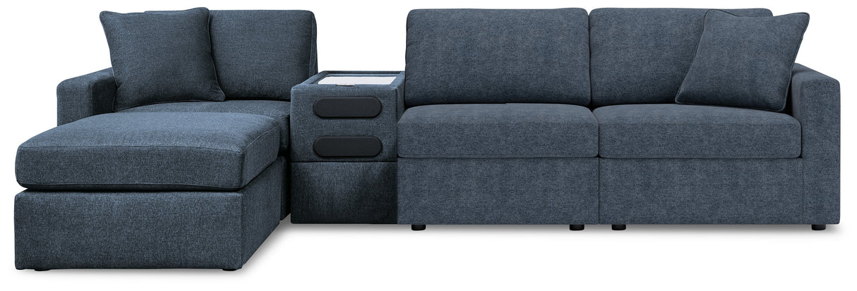 Modmax Ink 4-Piece Sectional with Ottoman by Ashley at Eve Furniture
