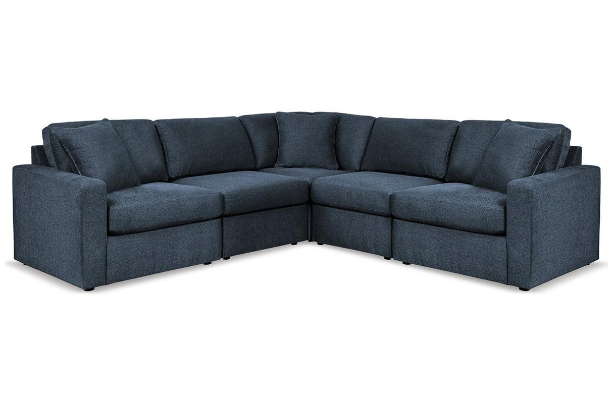 Modmax Ink 5-Piece Performance Fabric Modular Sectional by Ashley at Eve Furniture