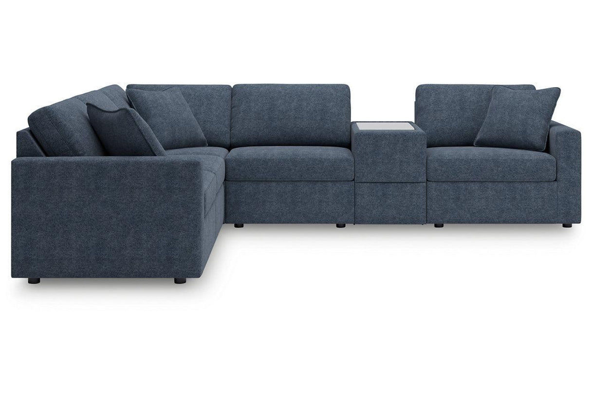 Modmax Ink 6-Piece Performance Fabric Modular Sectional by Ashley at Eve Furniture