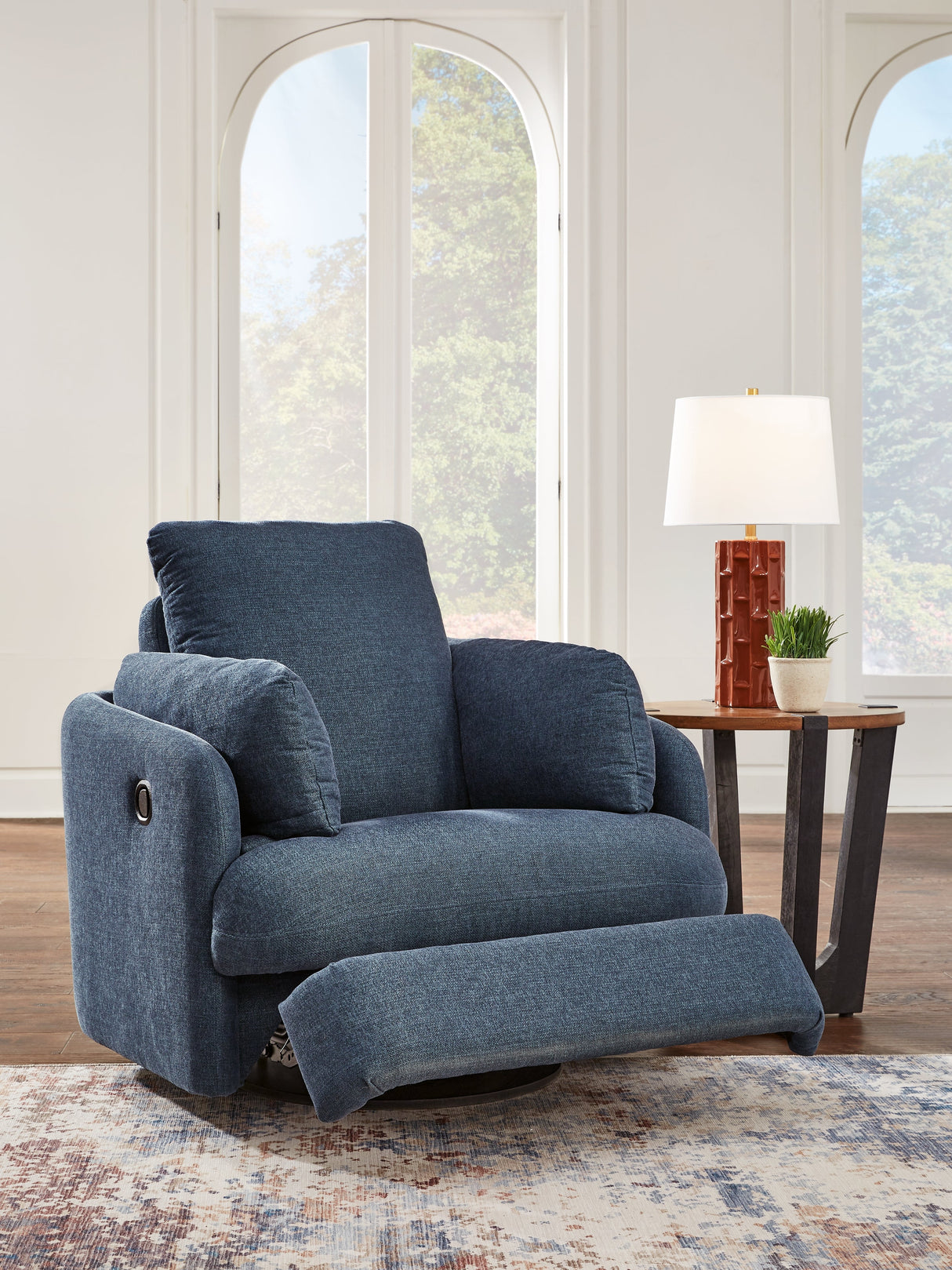 Modmax Ink Swivel Glider Recliner by Ashley at Eve Furniture
