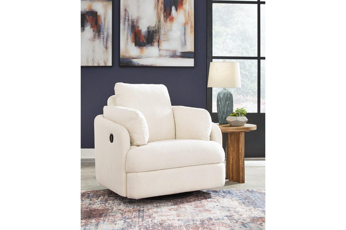 Modmax Oyster 6-Piece Sectional and Swivel Glider Recliner by Ashley at Eve Furniture