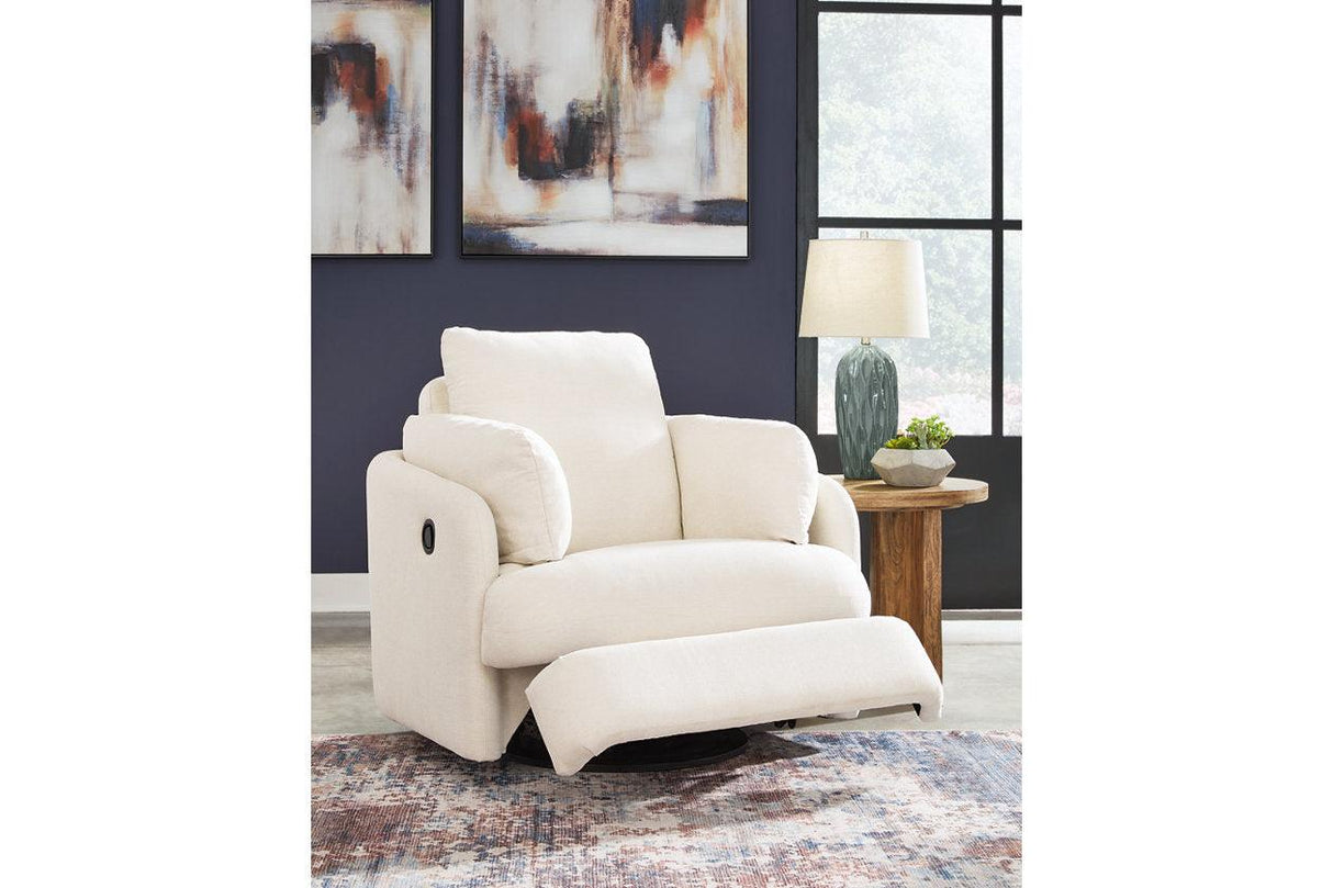 Modmax Oyster 6-Piece Sectional and Swivel Glider Recliner by Ashley at Eve Furniture