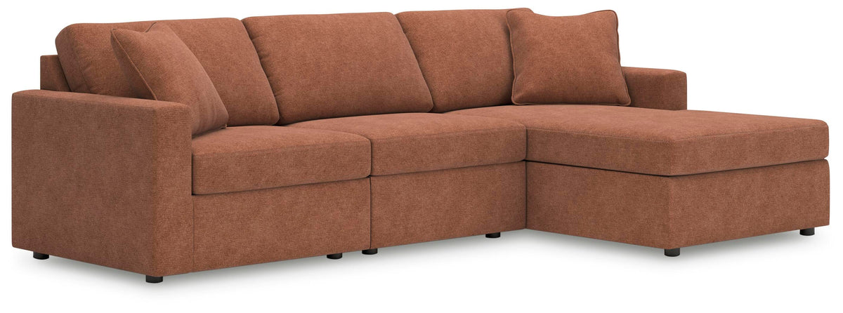 Modmax Spice 3-Piece Sectional with RAF Storage Chaise by Ashley at Eve Furniture