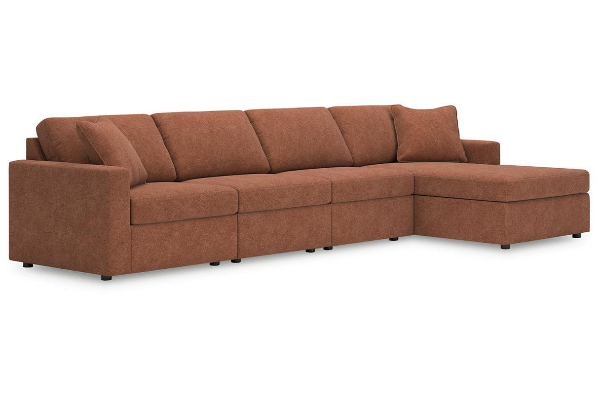 Modmax Spice 4-Piece Sectional with Chaise by Ashley at Eve Furniture