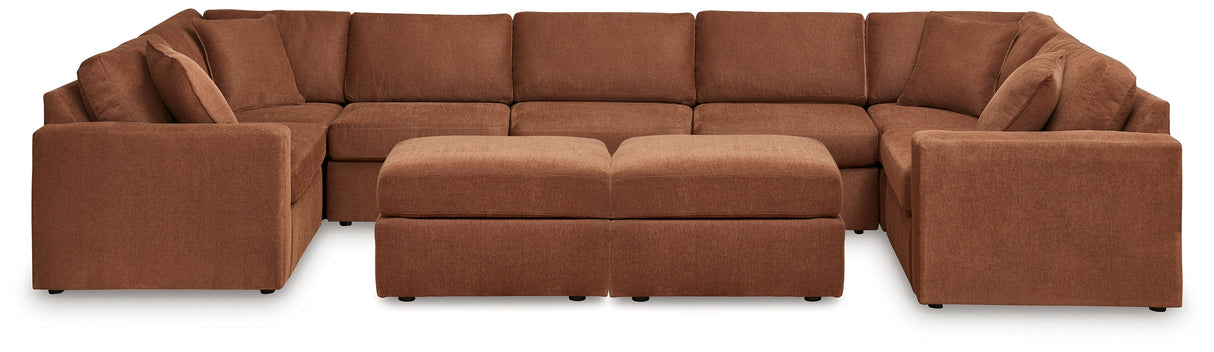 Modmax Spice 7-Piece Sectional and 2 Ottomans by Ashley at Eve Furniture