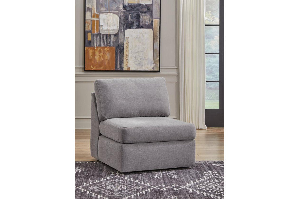 Modmax Granite 6-Piece Sectional with RAF Chaise by Ashley at Eve Furniture