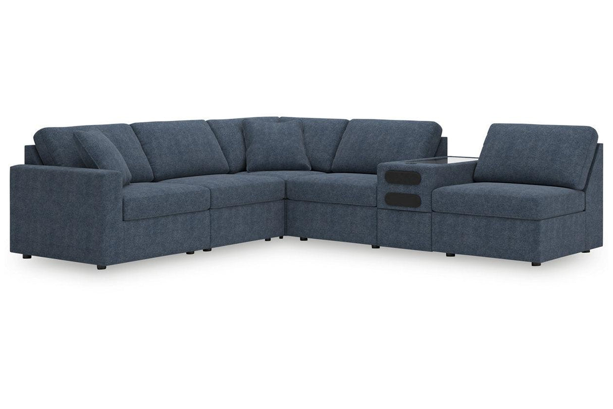 Modmax Ink 6-Piece Performance Fabric Modular Sectional by Ashley at Eve Furniture