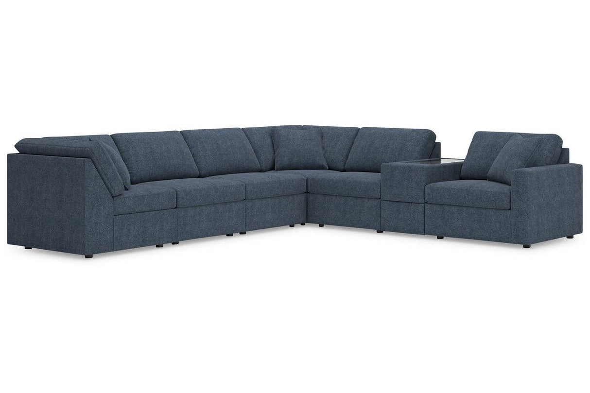 Modmax Ink 7-Piece Performance Fabric Sectional by Ashley at Eve Furniture