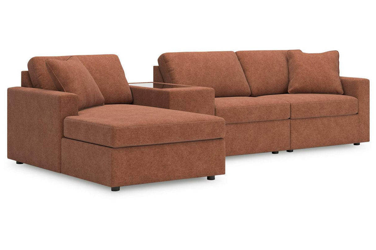 Modmax Spice 4-Piece Sectional with Chaise by Ashley at Eve Furniture