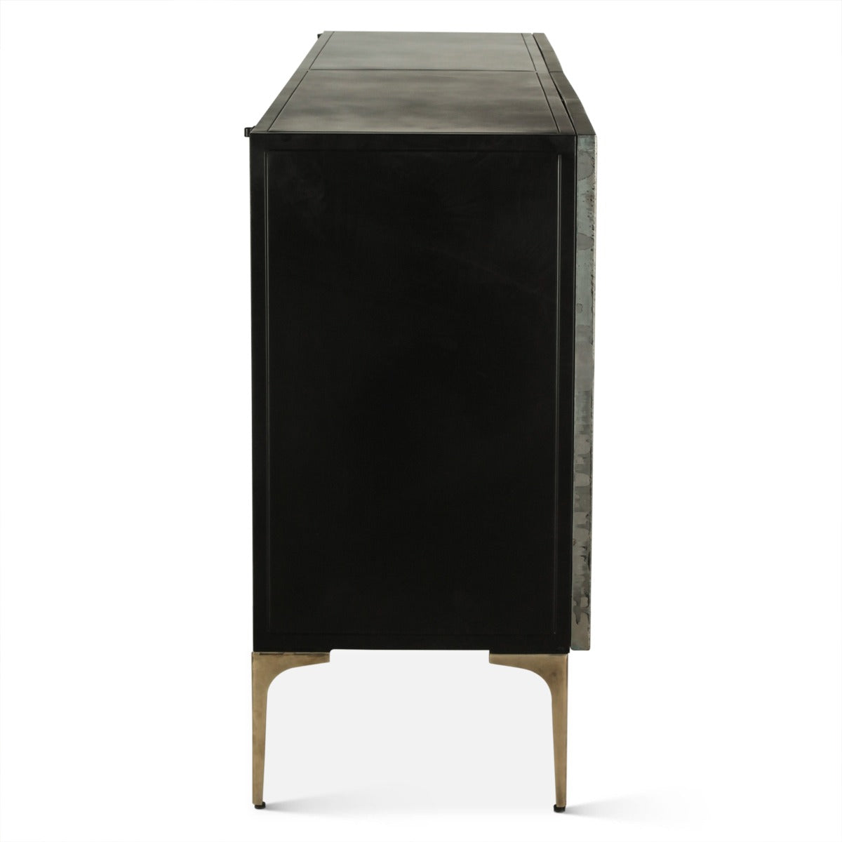 Mojave 83" Four Door Buffet in Desert Patina with Brass Base by Home Trends & Design at Eve Furniture
