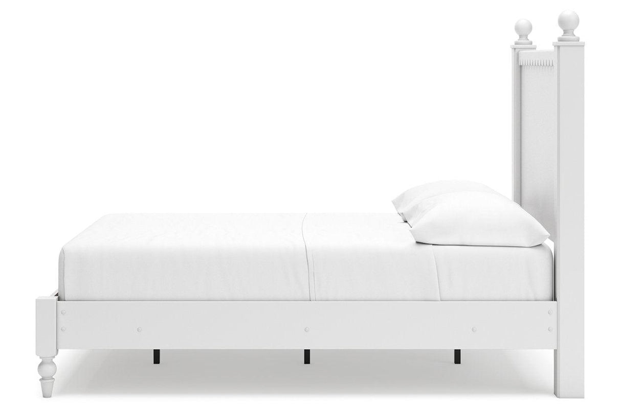 Mollviney White Full Panel Bed by Ashley at Eve Furniture