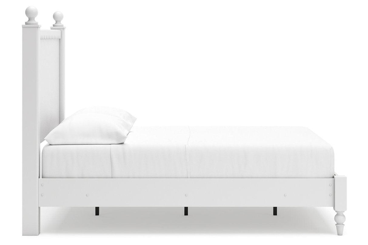 Mollviney White Full Panel Bed by Ashley at Eve Furniture