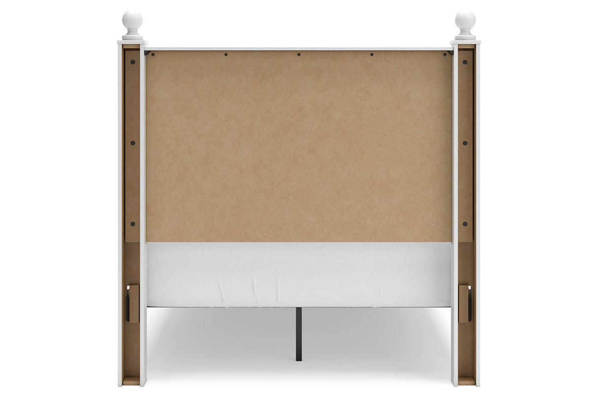 Mollviney White Full Storage Panel Bed by Ashley at Eve Furniture