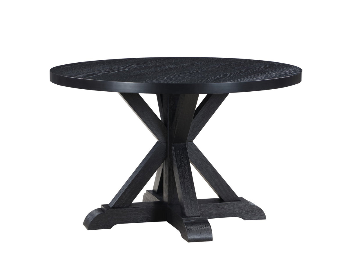 Molly Black Round Dining Room Set by Steve Silver at Eve Furniture