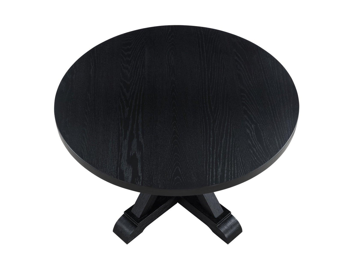 Molly 48-inch Round Dining Table, Black by Steve Silver at Eve Furniture