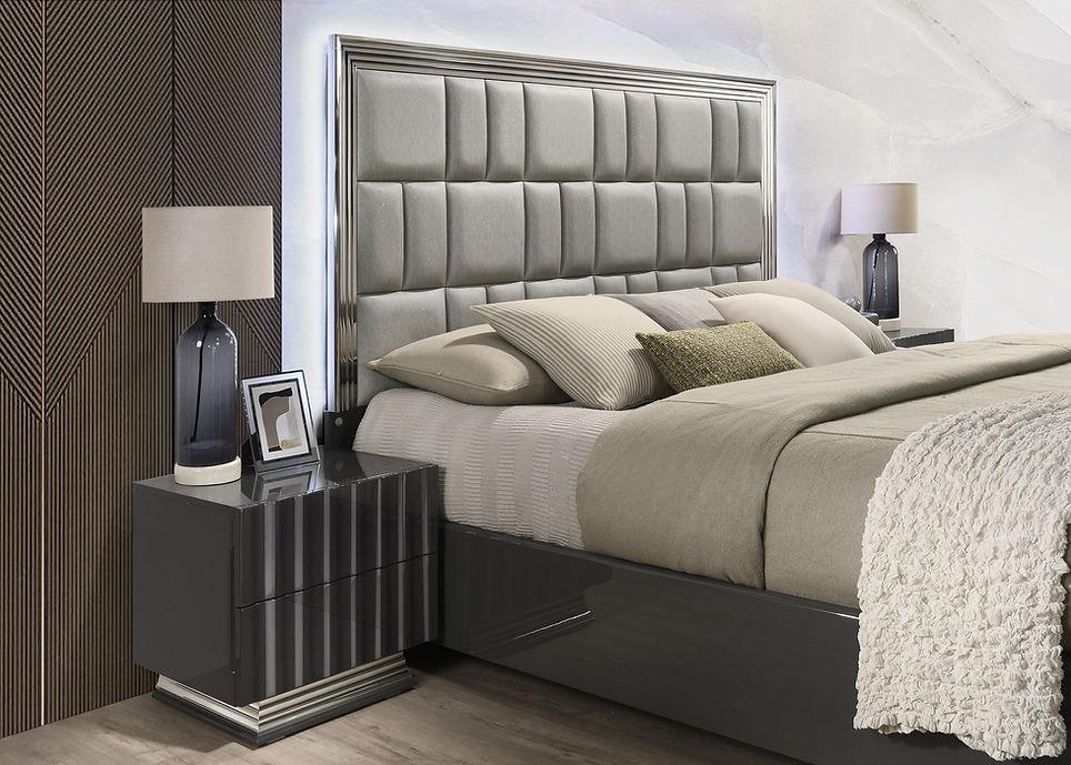 Mona Grey Platform Bedroom Set by New Era Innovations at Eve Furniture