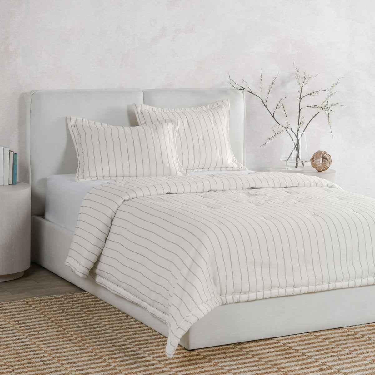 Monaco Ivory Comforter Collection by Classic Home at Eve Furniture
